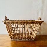 Large vintage wicker basket