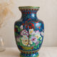 Large Asian cloisonné brass vase