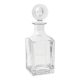 Carafe à whisky en cristal du milieu du siècle : carafe à liqueur en verre italien, années 1960