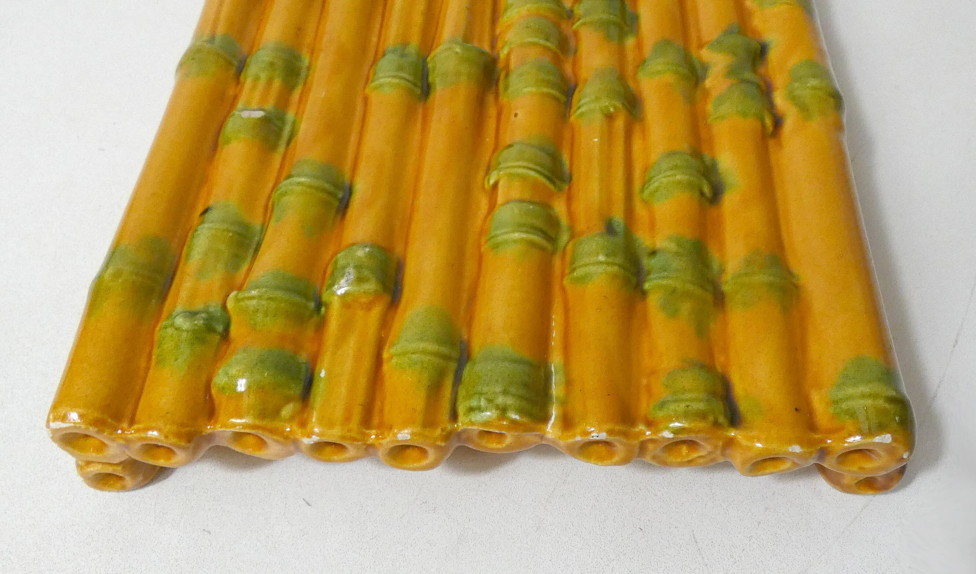 Vintage Vallauris barbotine cheese dish