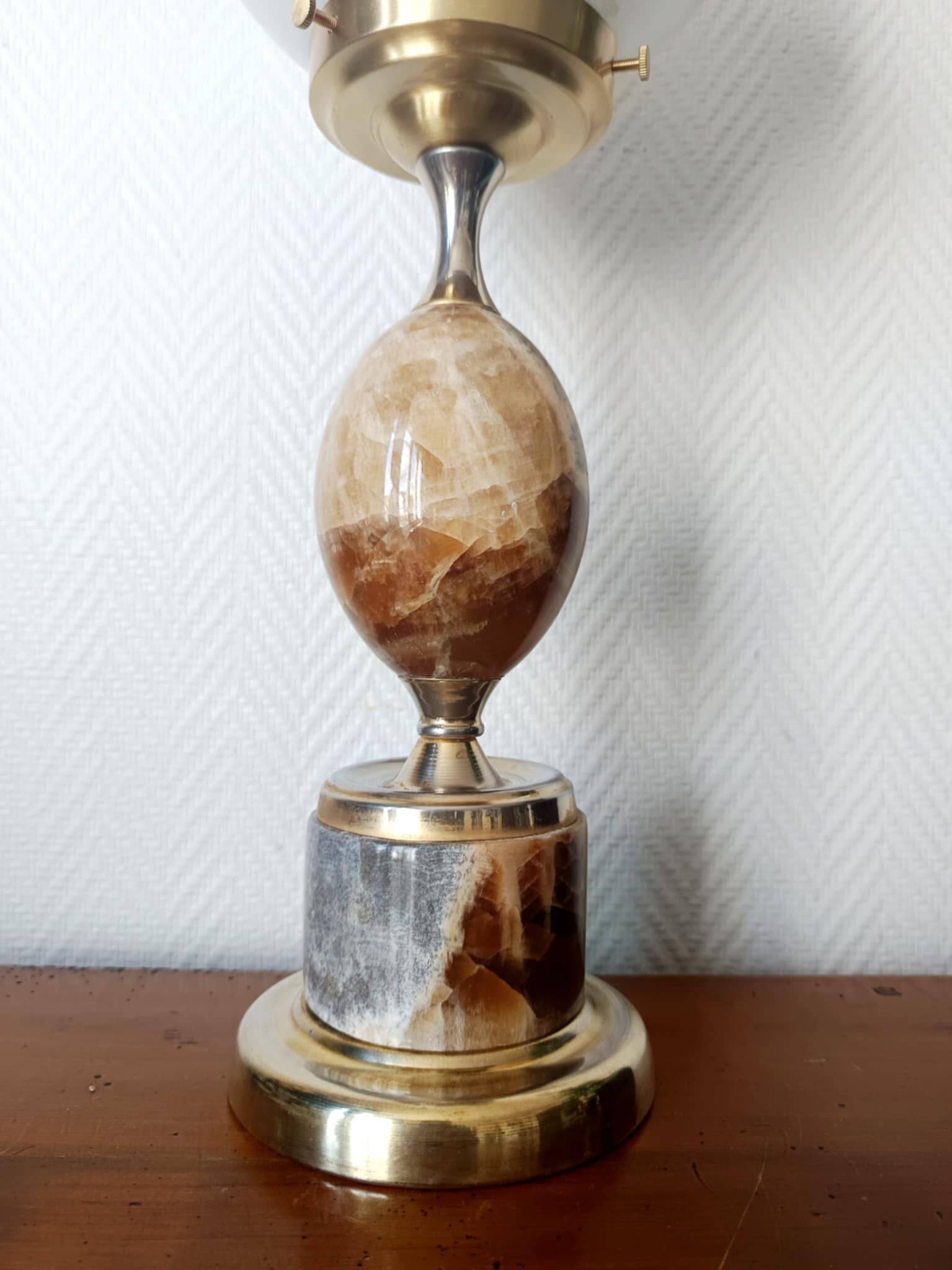 Art deco onyx lamp circa 1950