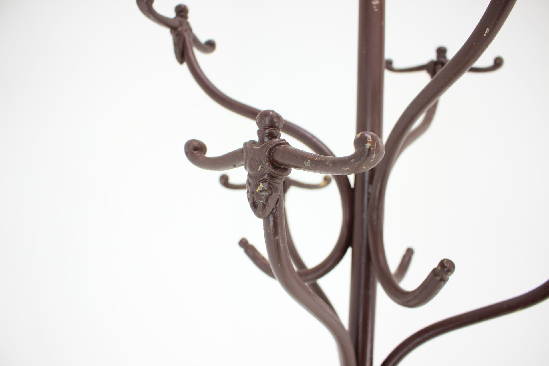 Antique Cast Iron Coat Rack, 1920s