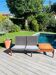 Modular Scandinavian living room bench Saga for Karl Sorlie & Sonner 1958