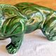 Art Deco lion statue 1930 cracked Saint Clement