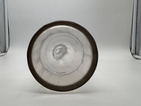 Ancienne carafe en cristal gravé Rhum, XIXeme