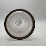 Ancienne carafe en cristal gravé Rhum, XIXeme