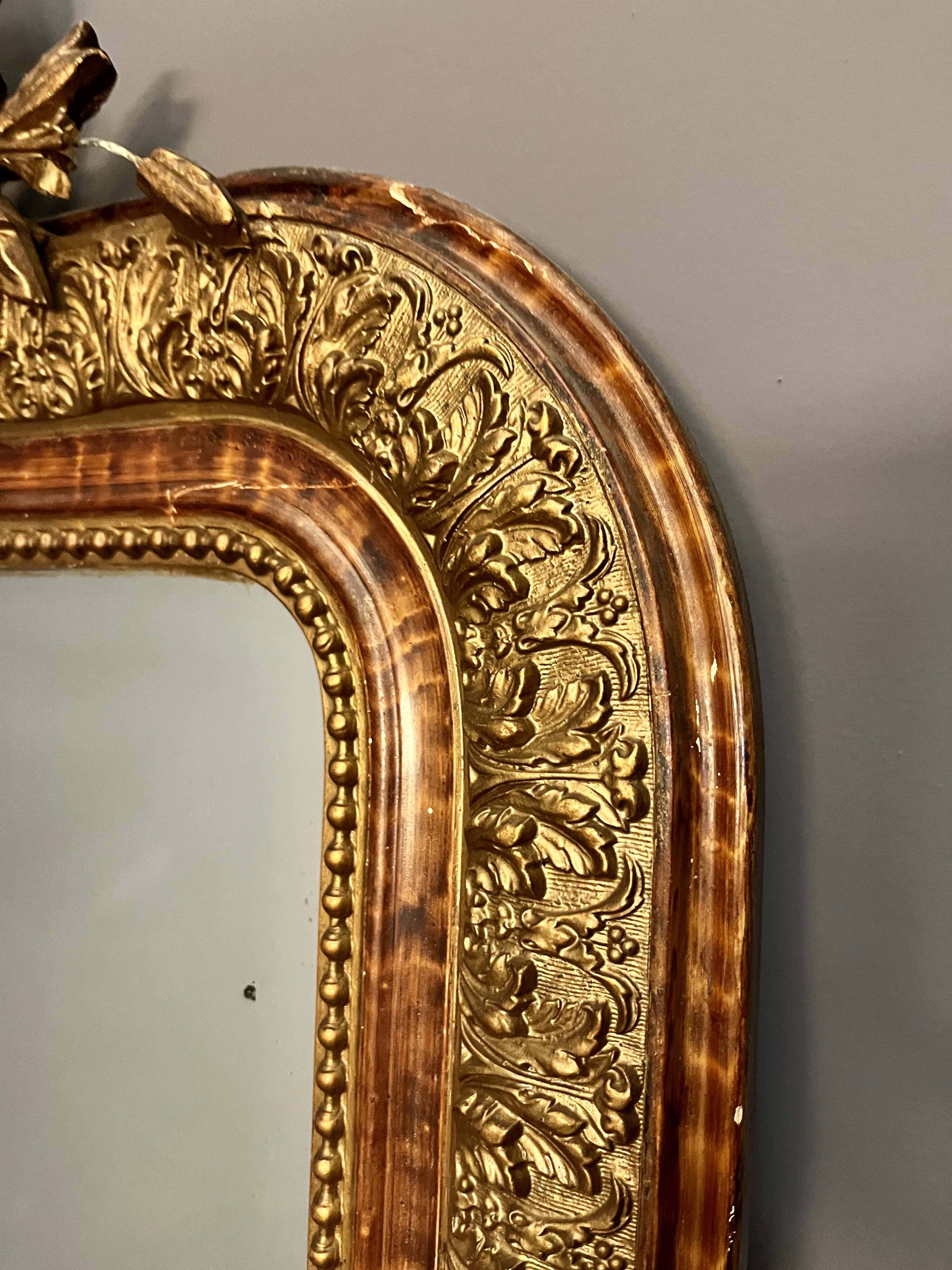 Miroir Empire au mercure, 106x66 cm