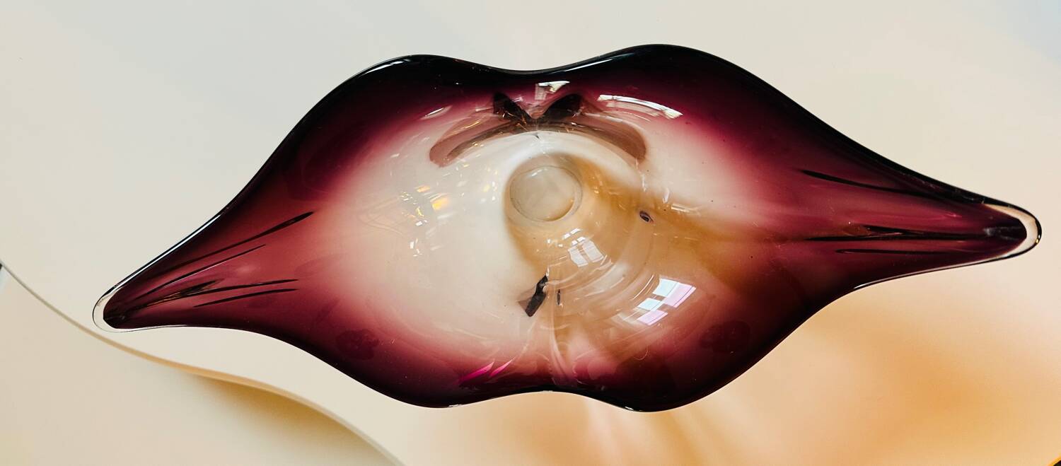 Vintage 70s Murano fruit bowl