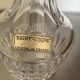 Whisky decanter and its 3 crystal glasses St Louis