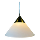 Vintage Glashütte Limburg pendant lamp – opaline and brass