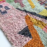 Moroccan Berber carpet Boujaad with colorful patterns 250x152cm