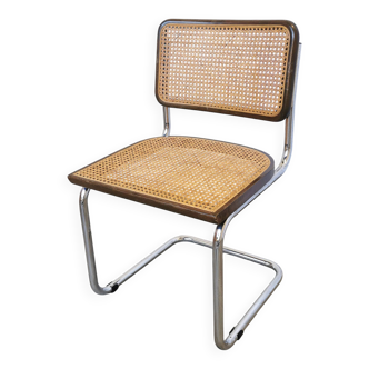 Vintage Cesca Cane Chair: 1970s Italian Mid-Century Modern Dining Office Ch
