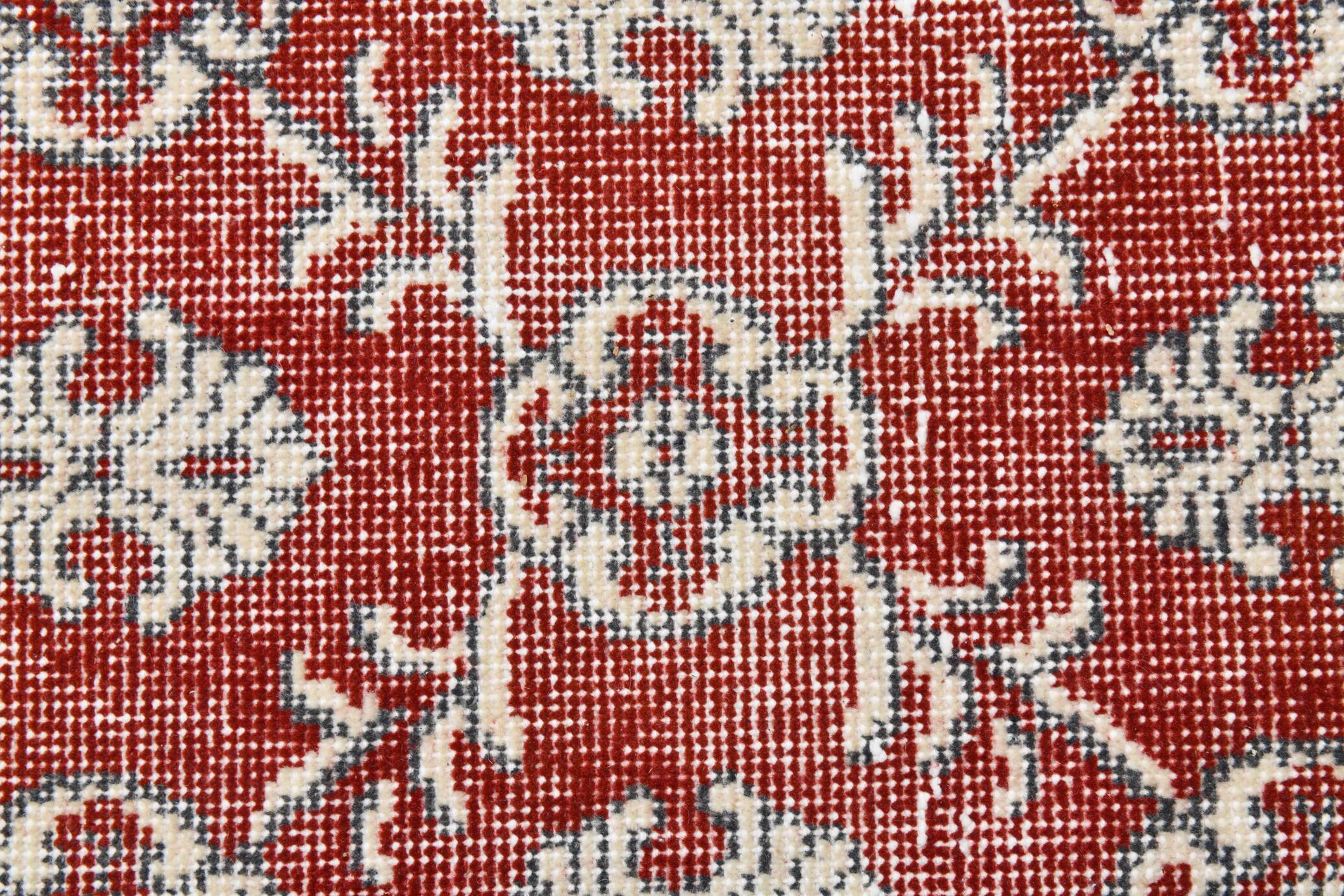 7x11 Brick Red & Beige Persian Vintage Rug, Floral Bohemian Decor,207x333Cm