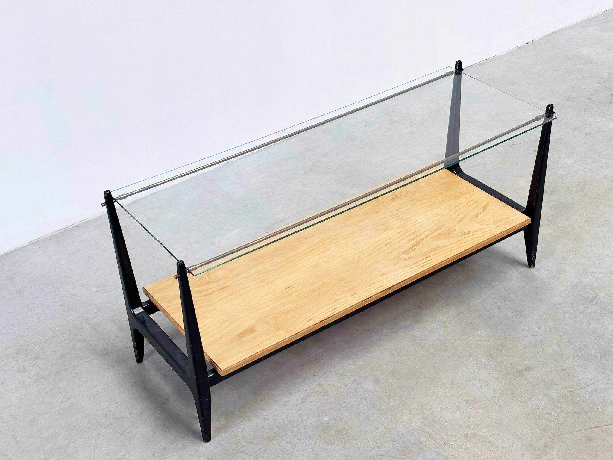 Italian glass coffee table