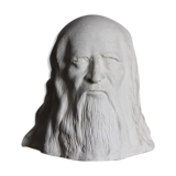 Plaster head depicting Leonardo da Vinci