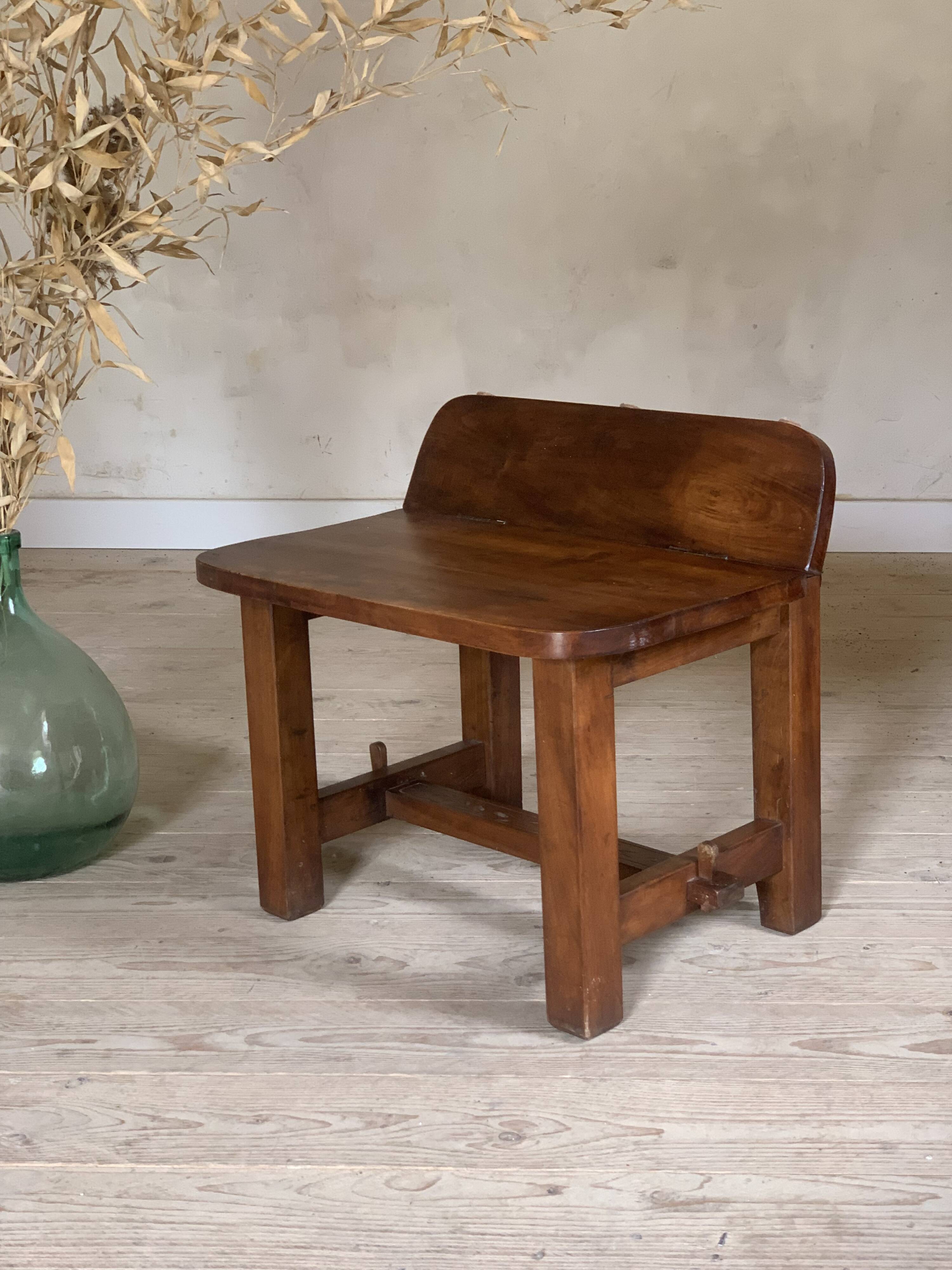 Vintage Brutalist Stool