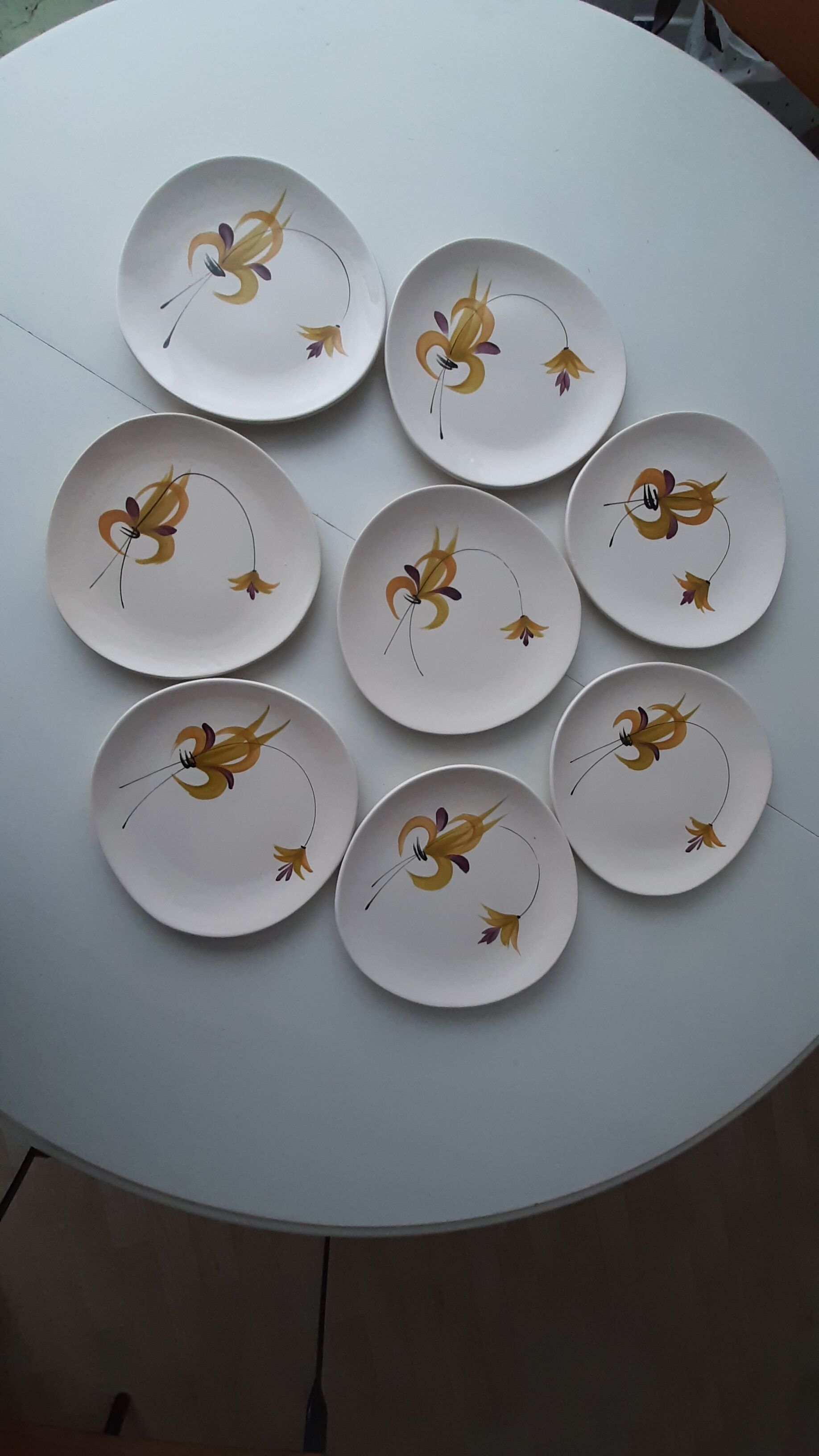 Lot dessert plates MBFA Pornic