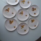 Lot dessert plates MBFA Pornic