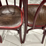 Set of 4 Thonet bistro chairs from the 1920s.