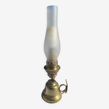 Vintage copper kerosene lamp wall light