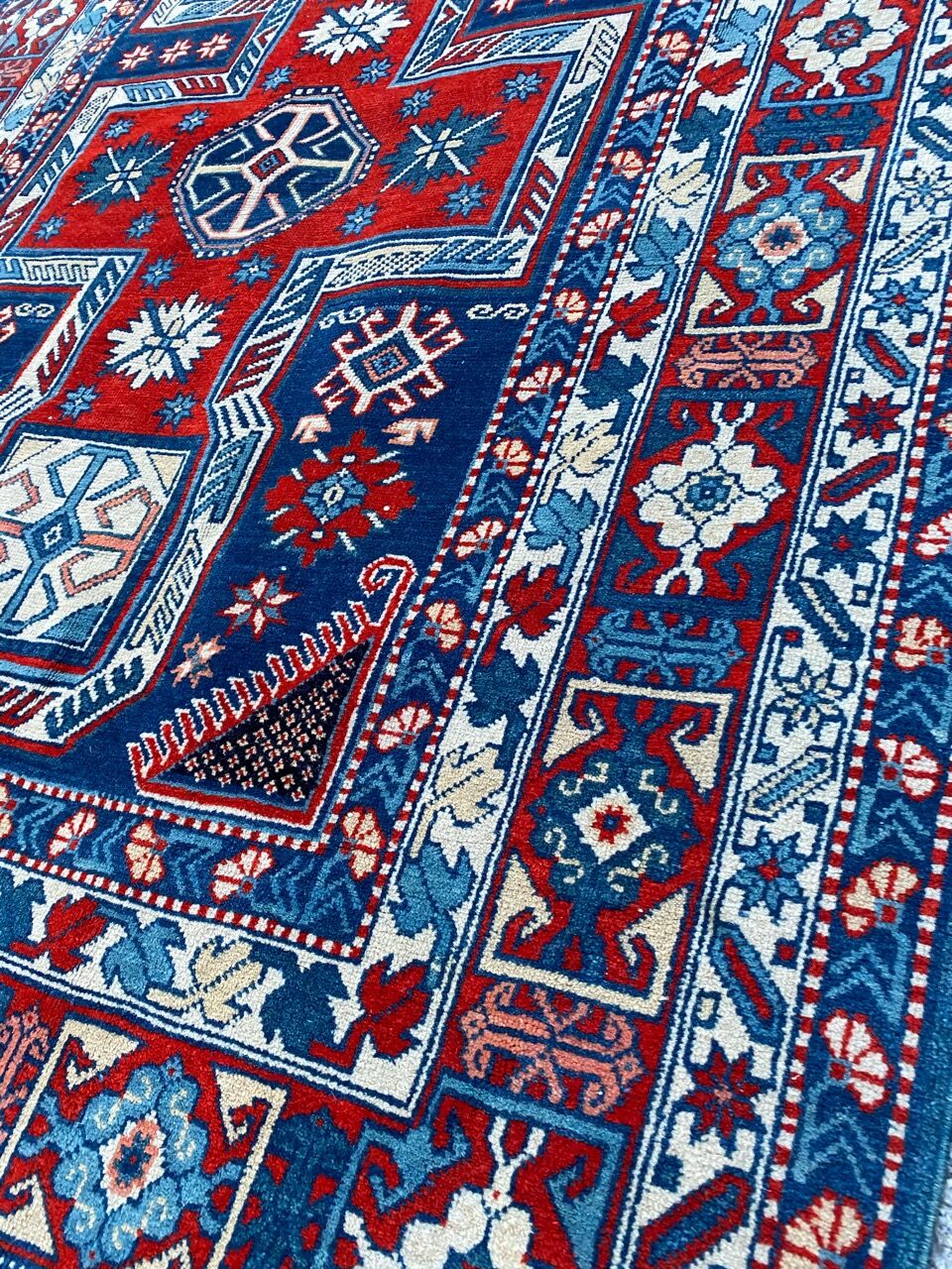 Vintage carpet of the chirwan Caucasus 115x195 cm