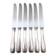 6 couteaux métal argenté, 1930