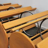 Set beech bar stools by Bruno Rey for Kusch + Co 1970's