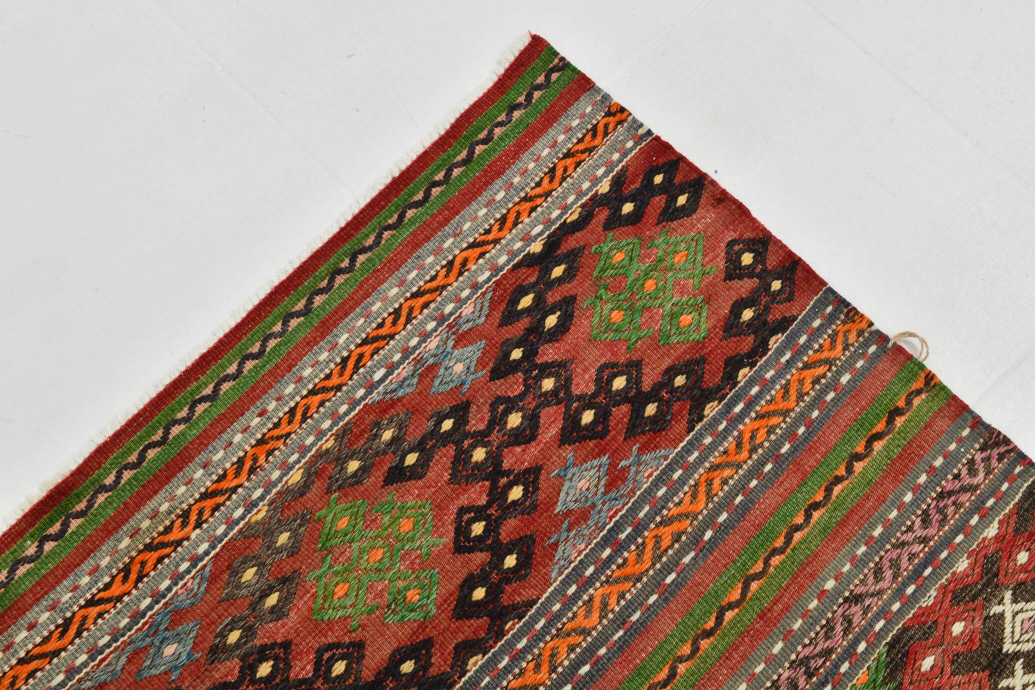 6x10 Striped Turkish Kilim Rug, 170x297Cm