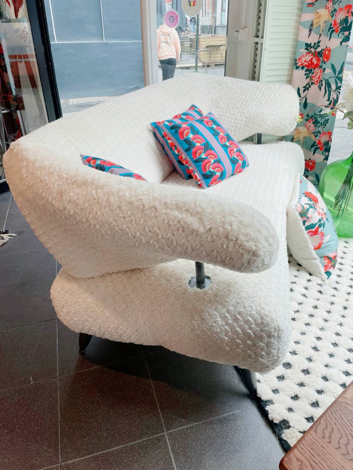 Vintage three-seater sofa