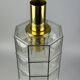 60s 70s ceiling lamp Glashütte Limburg Germany glass & brass Space Age