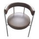 Jubo AM.PM office chair — Chrome & brown leather (As new condition)