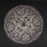 Clear Art Deco Cake Stand Pressed Glass Vintage Cake Stand SIV Deposé