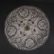 Clear Art Deco Cake Stand Pressed Glass Vintage Cake Stand SIV Deposé