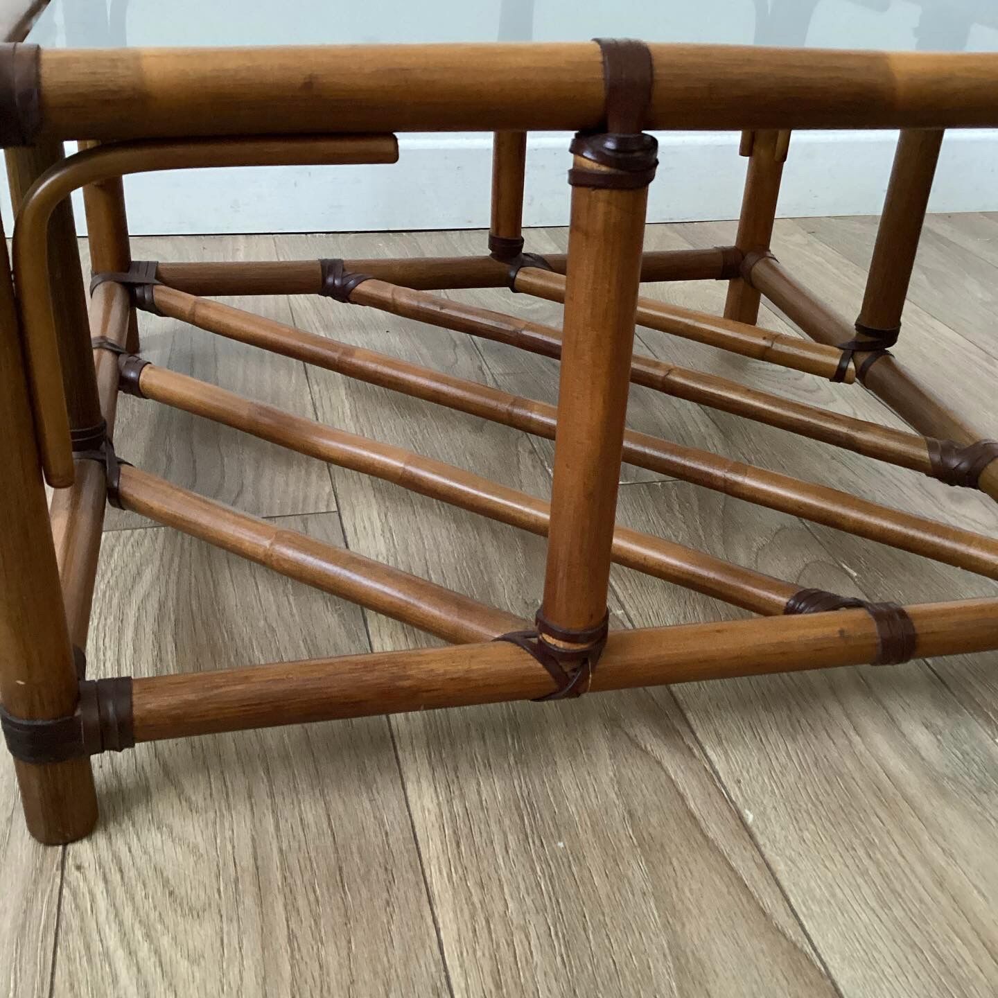 Vintage bamboo coffee table