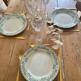 Set of 10 Moulin des loups plates
