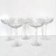 Set of 5 crystal champagne glasses from Saint-Louis | Gavarni model