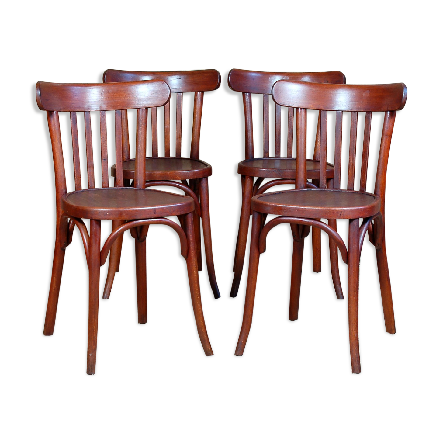 4 bistro chairs Baumann 1937-1939 ca