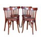 Set de 4 chaises bistrot Baumann 1937-1939 ca