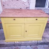 Buffet de campagne jaune citron