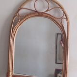 Vintage bamboo mirror 50x72cm