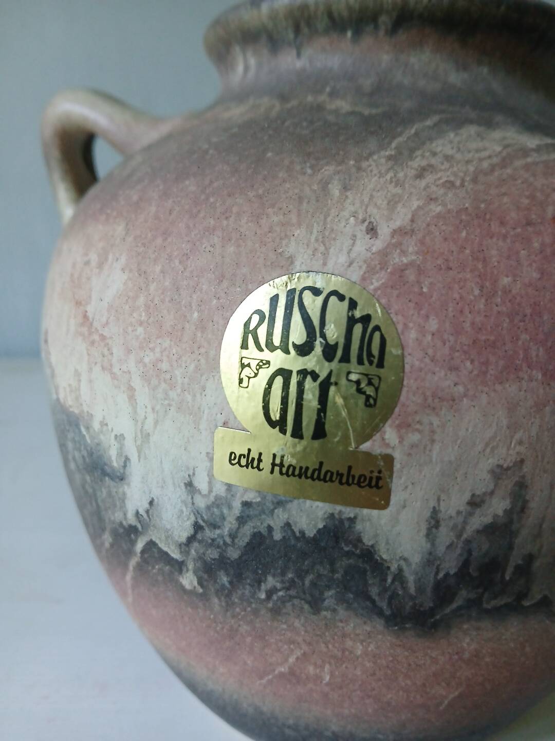 Ruscha vase art Germany Fat Lava vintage 1960s 310 ceramic