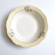 Vintage shallow dish L'Amandinoise model Paola white cream flowers