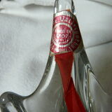 Empty pocket in vintage crystal shape umbrella Cristallerie de Vallerysthal