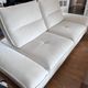 3-seater sofa in ecru nubuck finish, Mobilier de France