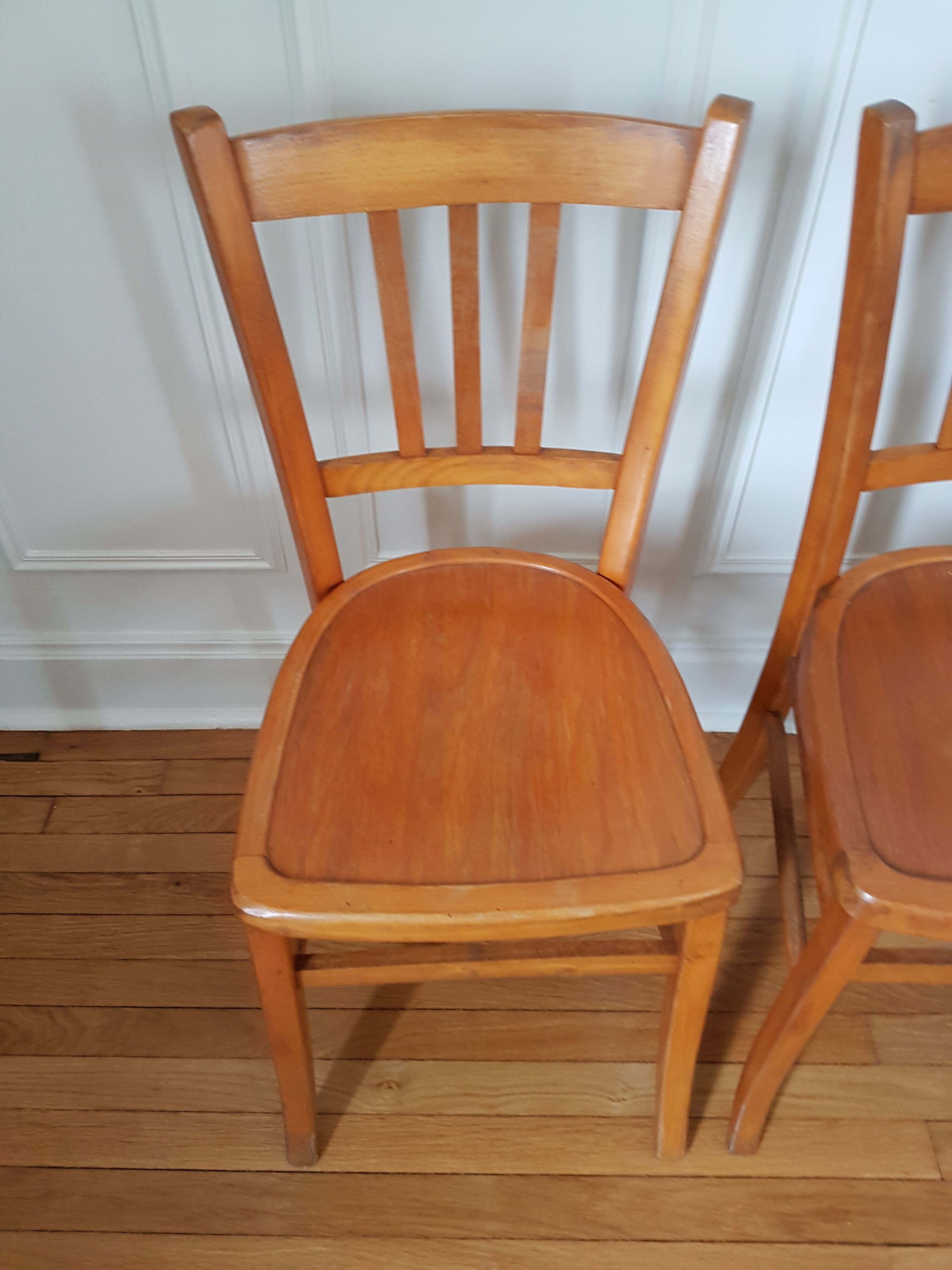 Series of 4 bistro chairs