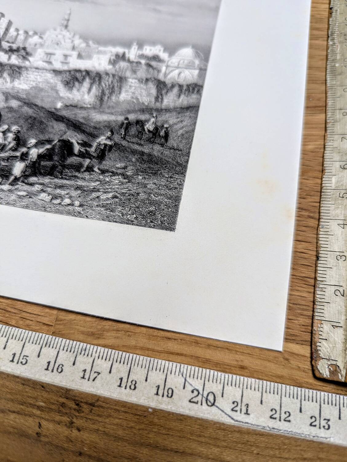 Jerusalem, Vintage engraving, printed in 1841.