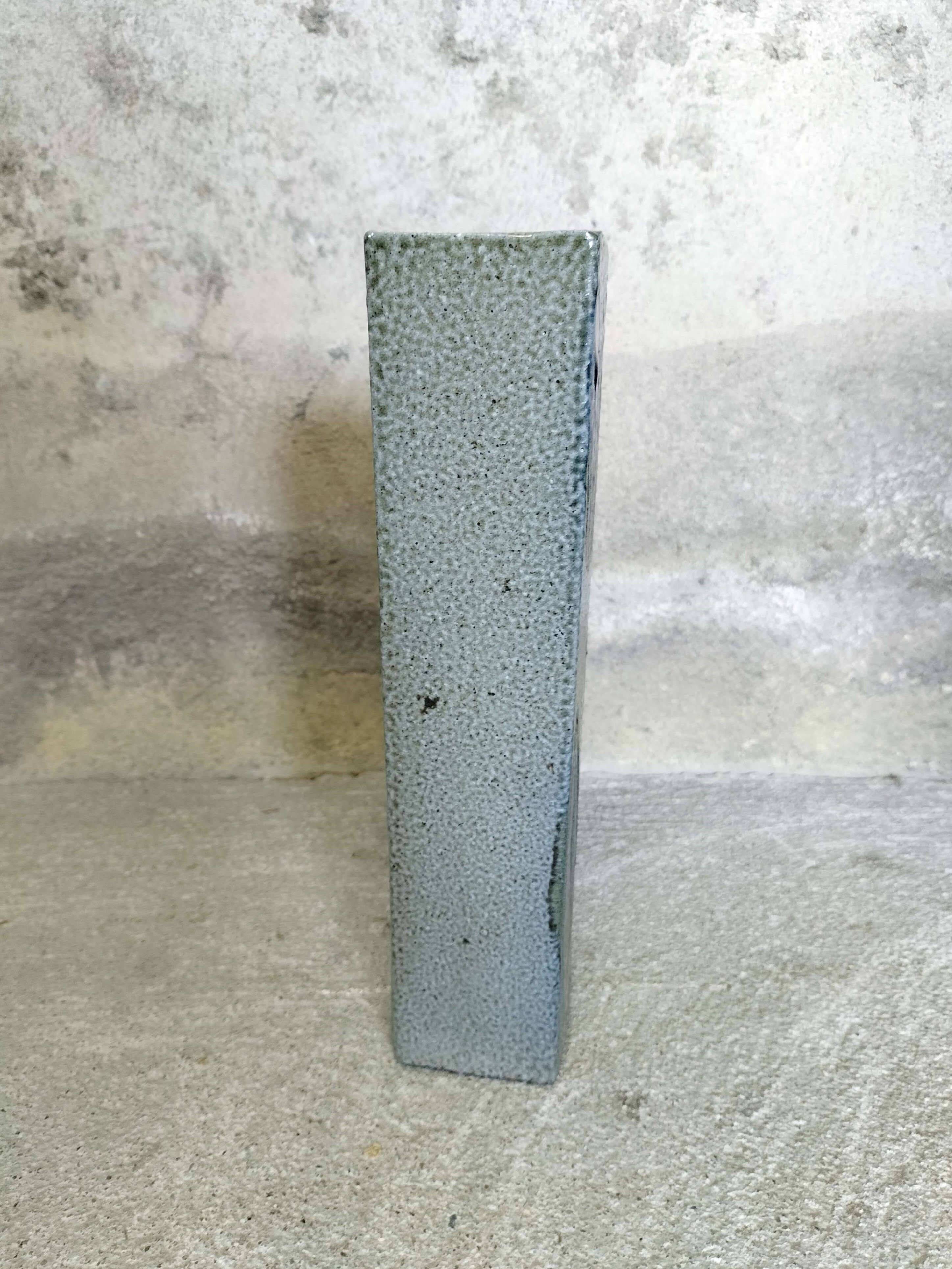 Ceramic vase, salt stoneware, Jean Claude Monange