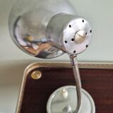 Polished aluminum desk lamp from the 1950s
