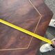 Gueridon Art Deco acajou plateau octogonal filets marqueterie - tablette ba