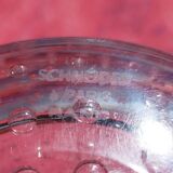 Ice bucket, thick bubbled glass, Schneider Paris